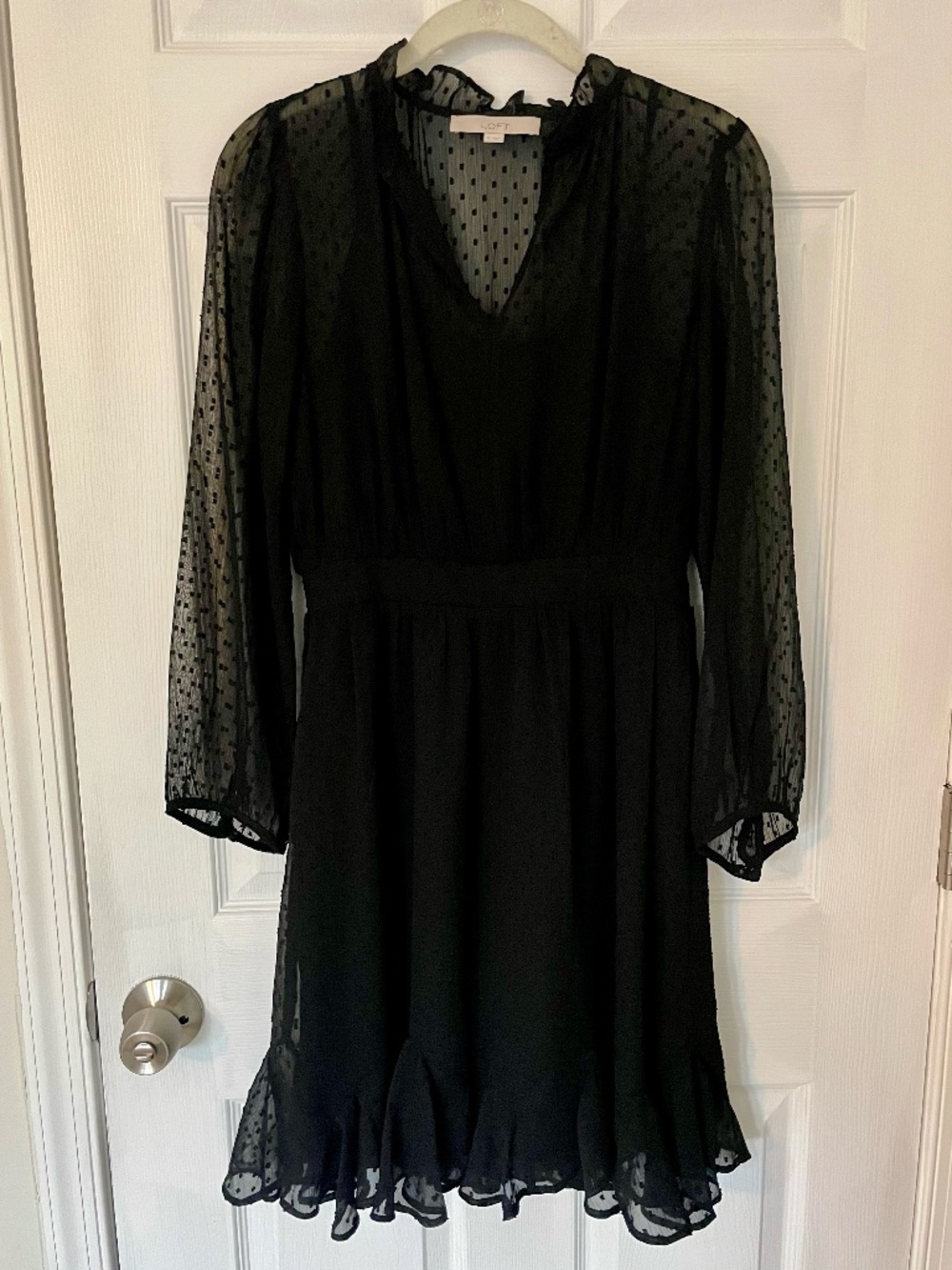 Ann Taylor Loft Black Lace Mini Dress Size 0 🖤